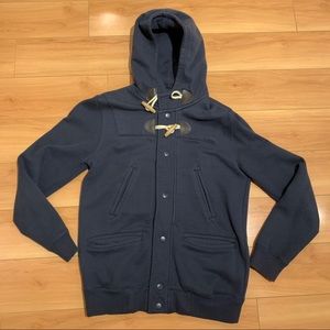 BDG Urban Outfitters navy toggle sweatshirt hoodie